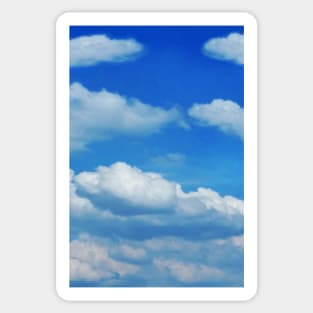 Cumulus Clouds in Blue Sky Sticker